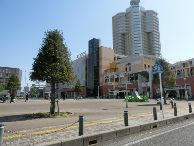東武東上線「上福岡」駅西口ロータリー・ショッピングプラザ