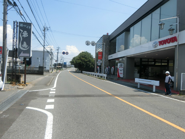 現地（前面道路）