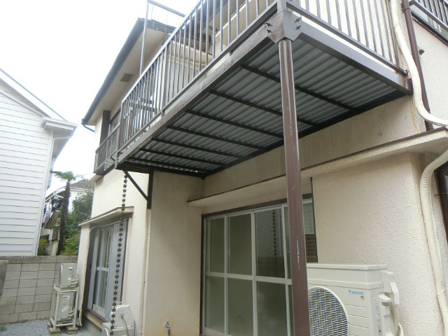 ベランダ(塗装工事済み)